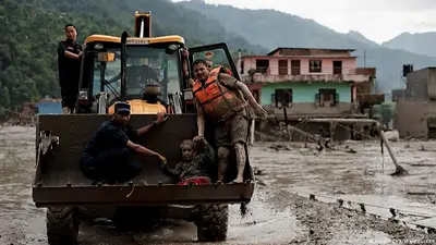 Nepal, Inundaciones, muertos, tragedia, cambio climático. Nepal, Inundaciones, muertos, tragedia, cambio climático.