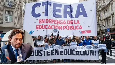 Tras el abandono del reclamo por el FONID a Nación, CTERA cruzó a Sáenz: "Le pertenece a los maestros" Tras el abandono del reclamo por el FONID a Nación, CTERA cruzó a Sáenz: "Le pertenece a los maestros"