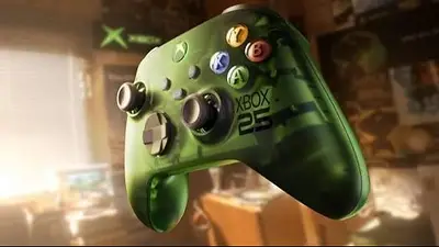 Así es el control de colección por los 25 años de Xbox Así es el control de colección por los 25 años de Xbox