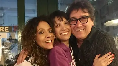Patricia Sosa, Oscar Mediavilla y su hija Marta Patricia Sosa, Oscar Mediavilla y su hija Marta