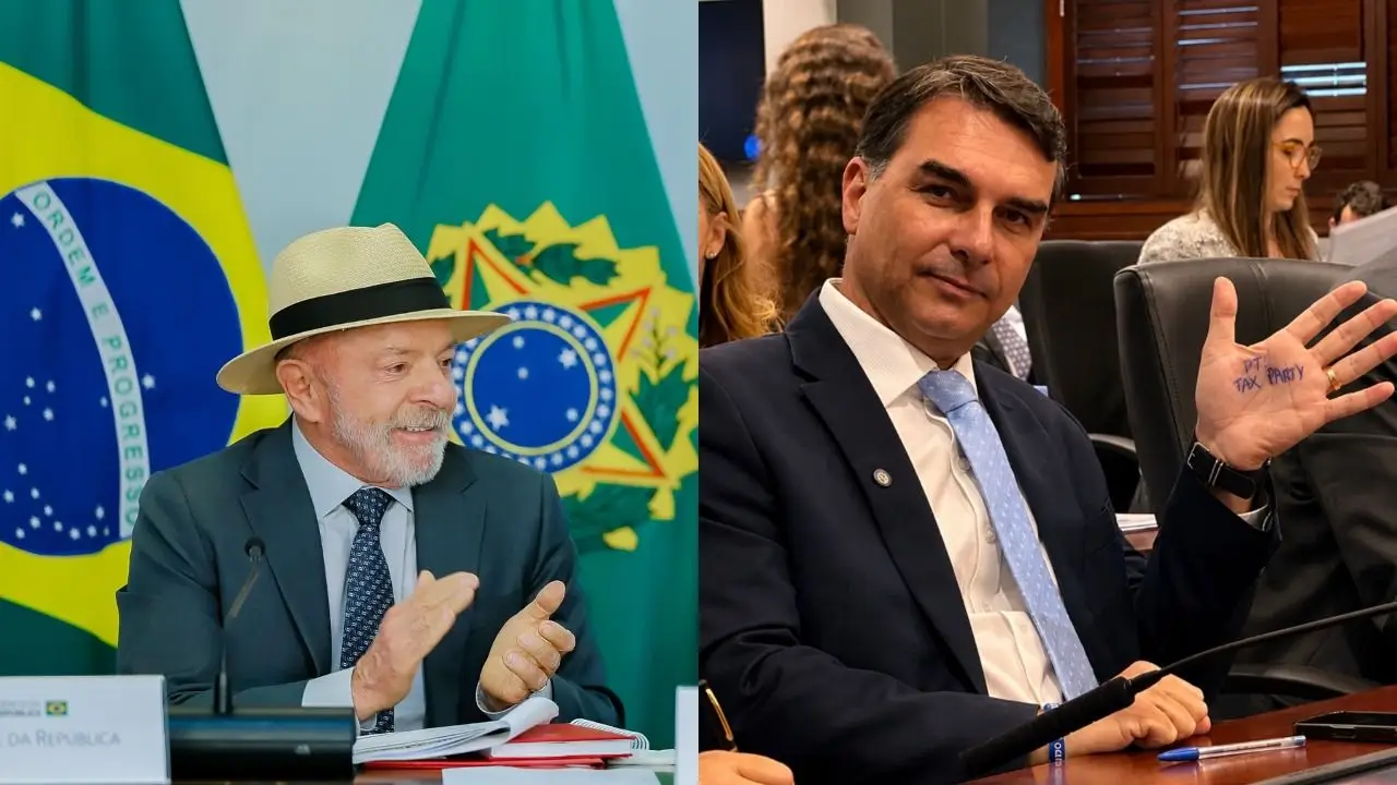 Lula Da Silva y Flávio Bolsonaro