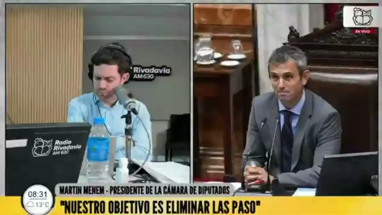 "De fondo está el monstruo": dura acusación de Martín Menem a la oposición en el Congreso