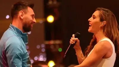 Soledad Pastorutti y Lionel Messi Soledad Pastorutti y Lionel Messi