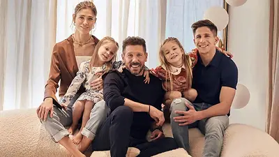 Diego Simeone y familia Diego Simeone y familia