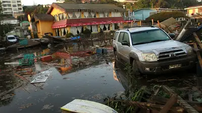 Tras el terremoto, hay 12 muertos y cinco desaparecidos en Chile Tras el terremoto, hay 12 muertos y cinco desaparecidos en Chile
