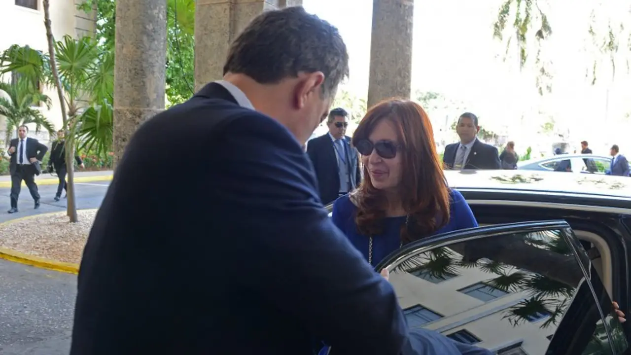 Cristina en la histórica visita de Francisco a Cuba