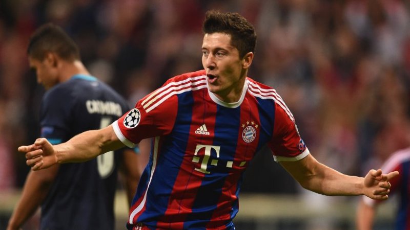 Robert Lewandowski metió 5 goles en sólo 9 minutos