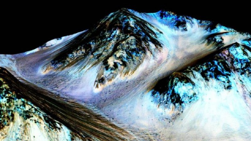 La NASA encontró agua líquida en Marte