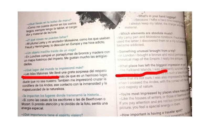 Aerolíneas Argentinas llama "Falkland Island" a las Malvinas