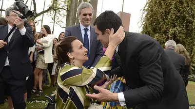 Michetti se mostró por primera vez junto a su marido tras el escándalo de las bolsas con dinero Michetti se mostró por primera vez junto a su marido tras el escándalo de las bolsas con dinero