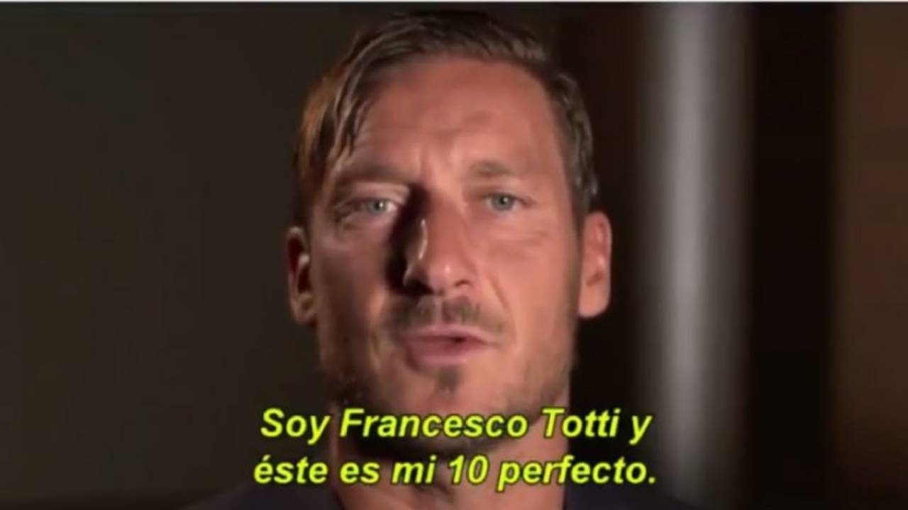 Totti eligió una parte de Messi y otra de Maradona para armar el 10 perfecto