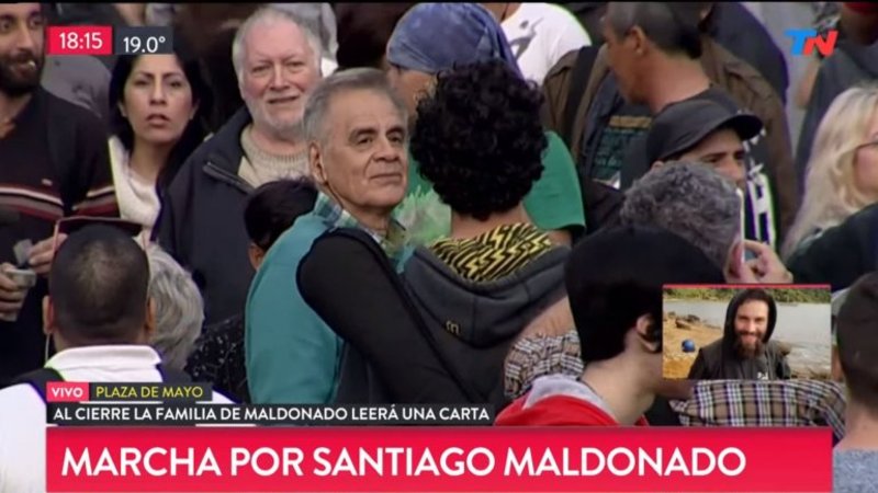 Agreden a un cronista de de TN en la marcha por Maldonado