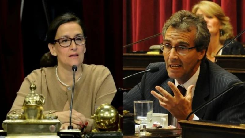Michetti le cortó el micrófono a un senador que le preguntó a Peña por Maldonado