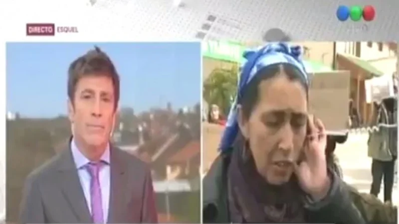 Otro momento incómodo para Repetto: una mapuche lo increpó por burlarse con un pasamontañas