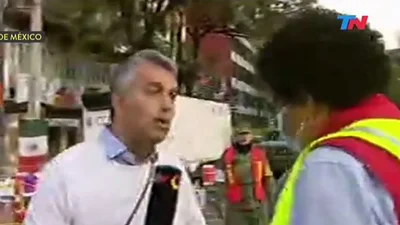 El reto en vivo de un rescatista a Massaccesi por el sismo en México El reto en vivo de un rescatista a Massaccesi por el sismo en México