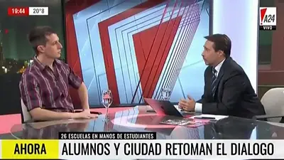 Tenso cruce entre Feinmann y el dirigente piquetero Juan Marino por las tomas Tenso cruce entre Feinmann y el dirigente piquetero Juan Marino por las tomas