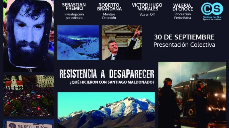 Presentarán un documental para exigir por Santiago Maldonado