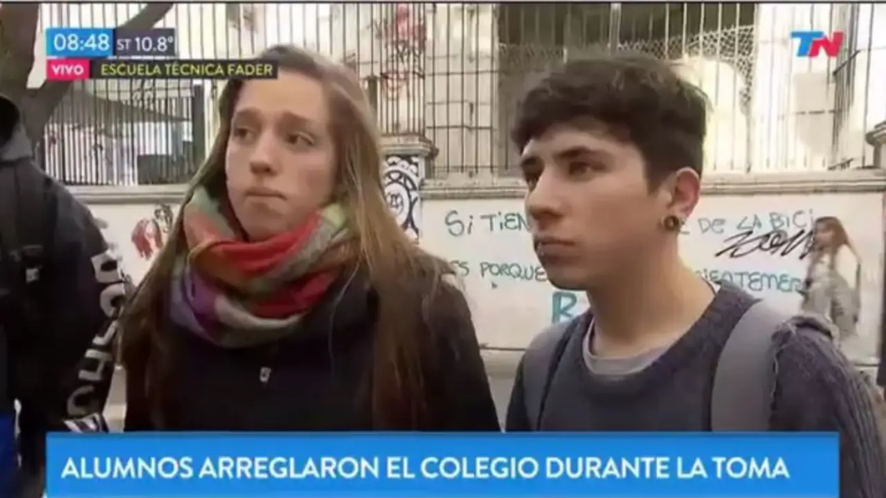 La lapidaria respuesta de los estudiantes que arreglaron su escuela que dejó offside al Gobierno porteño