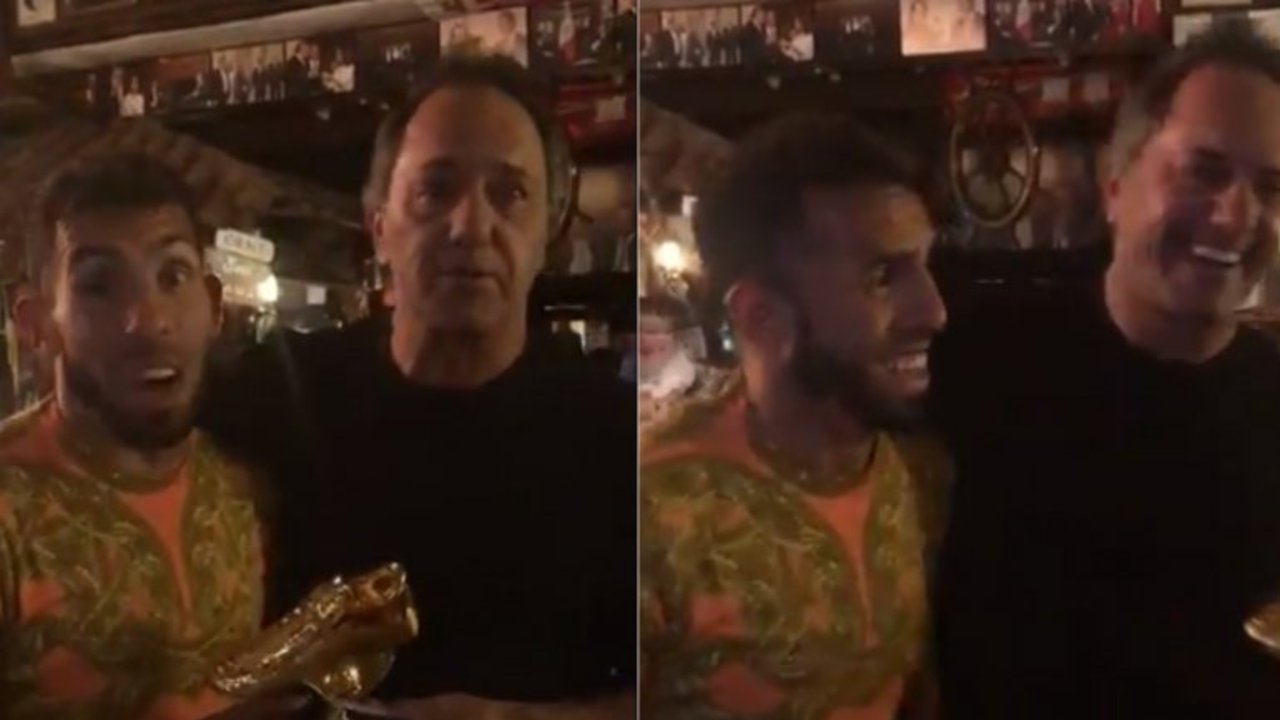 ¿Se dio vuelta? | La foto de Tévez con Daniel Scioli