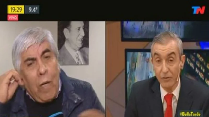 Hugo Moyano destrozó a Nélson Castro al aire: "No lo vi decir nada de Macri"