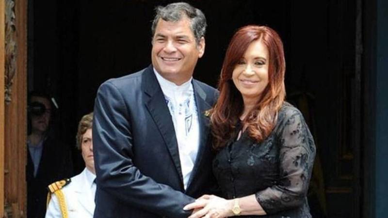 Como con Cristina Kirchner, le arman una causa de los cuadernos a Correa en Ecuador