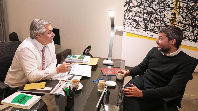 Alberto Fernández se reunió con Matías Lammens 