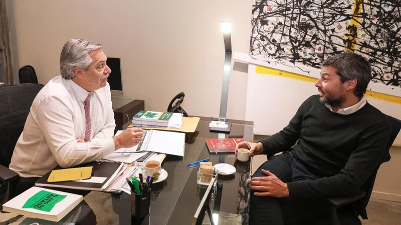 Alberto Fernández se reunió con Matías Lammens 