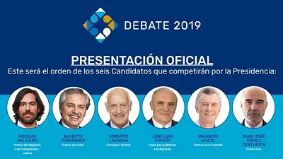 Debate 2019: definieron los ejes temáticos y la ubicación de los candidatos a presidente Debate 2019: definieron los ejes temáticos y la ubicación de los candidatos a presidente