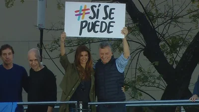 La promesa de Macri para que lo voten: "Ahora vienen el crecimiento, el trabajo, la mejora del salario" La promesa de Macri para que lo voten: "Ahora vienen el crecimiento, el trabajo, la mejora del salario"