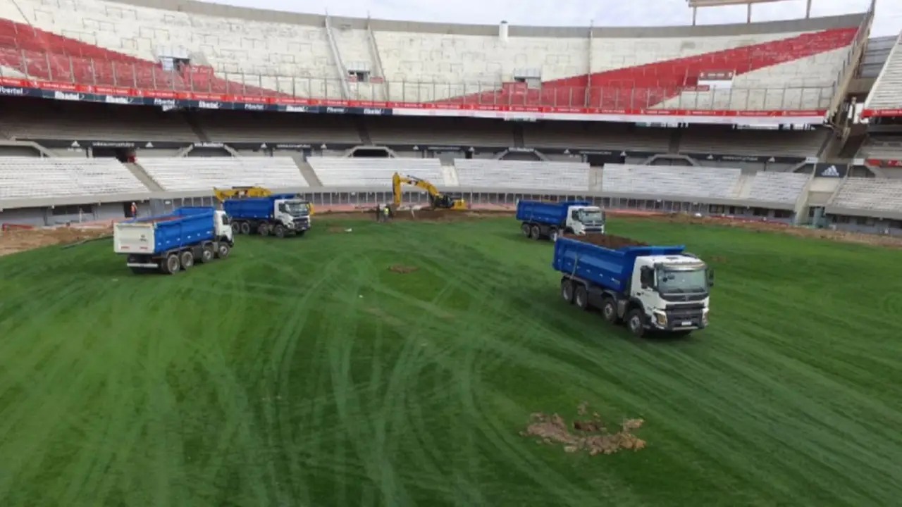 River dio a conocer las primeras imágenes del estadio Monumental sin la pista de atletismo