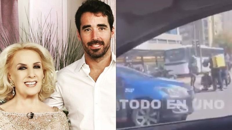 Las primeras imágenes del accidente de tránsito de Nacho Viale, nieto de Mirtha Legrand