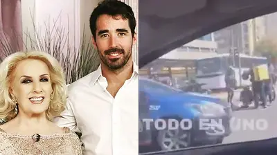 Las primeras imágenes del accidente de tránsito de Nacho Viale, nieto de Mirtha Legrand Las primeras imágenes del accidente de tránsito de Nacho Viale, nieto de Mirtha Legrand