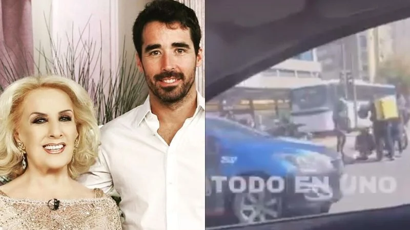 Las primeras imágenes del accidente de tránsito de Nacho Viale, nieto de Mirtha Legrand