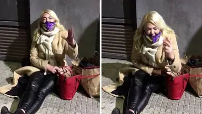 Esmeralda Mitre y su ataque de ira contra Karina tirada en una vereda Esmeralda Mitre y su ataque de ira contra Karina tirada en una vereda