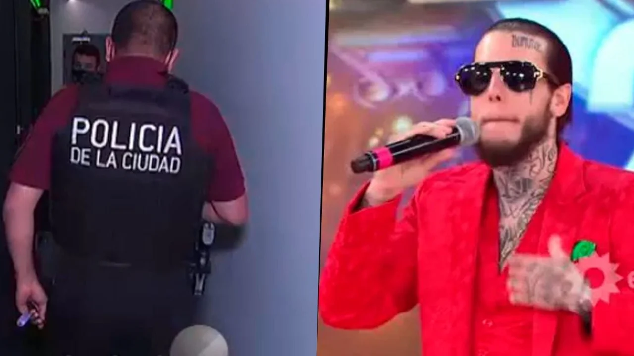 Alex Caniggia huyó de la Policía: lo fueron a buscar al Cantando