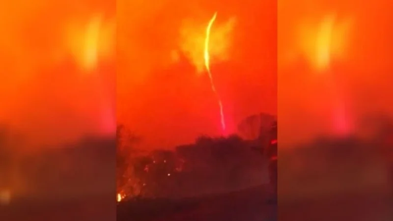 El tremendo "tornado de fuego" que captaron en los incendios de Córdoba