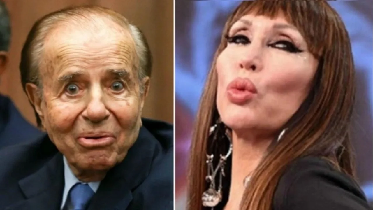 Aparecieron fotos inéditas de las cenas que Moria Casán le organizaba a Carlos Menem en Olivos