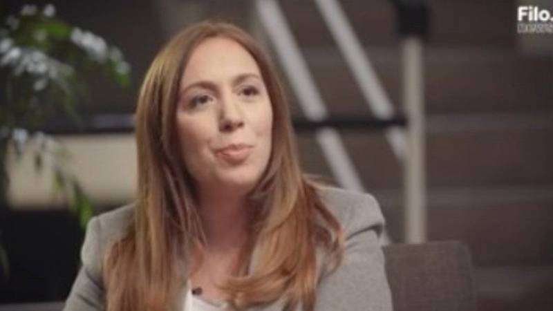 María Eugenia Vidal, en una entrevista con Filo News