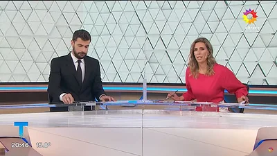 Diego Leuco, televisión, Luciana Geuna, Telenoche, El Trece Diego Leuco, televisión, Luciana Geuna, Telenoche, El Trece