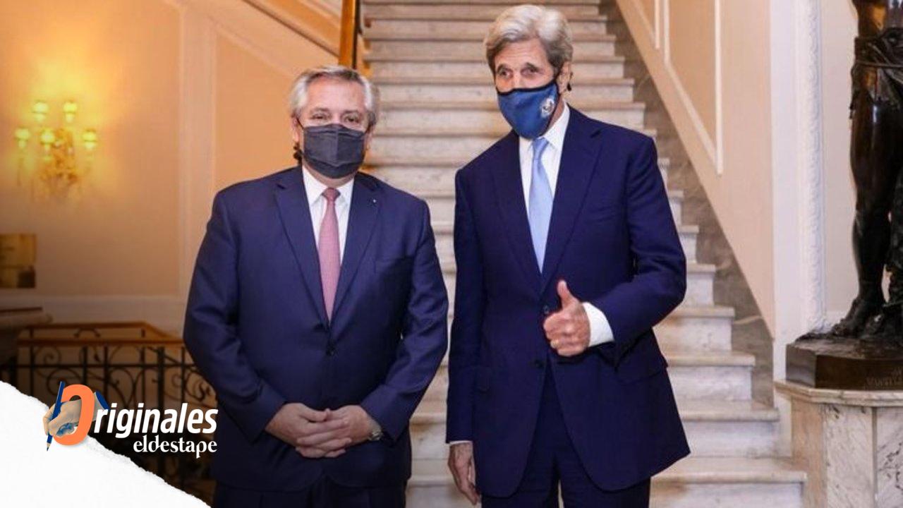Alberto Fernández y John Kerry