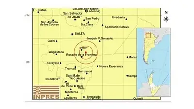 temblor en Metán Salta temblor en Metán Salta