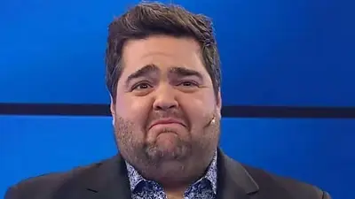 Darío Barassi llorando. Darío Barassi llorando.