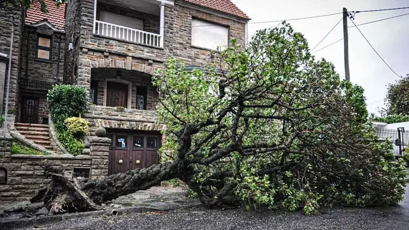 Temporal en Mar del Plata