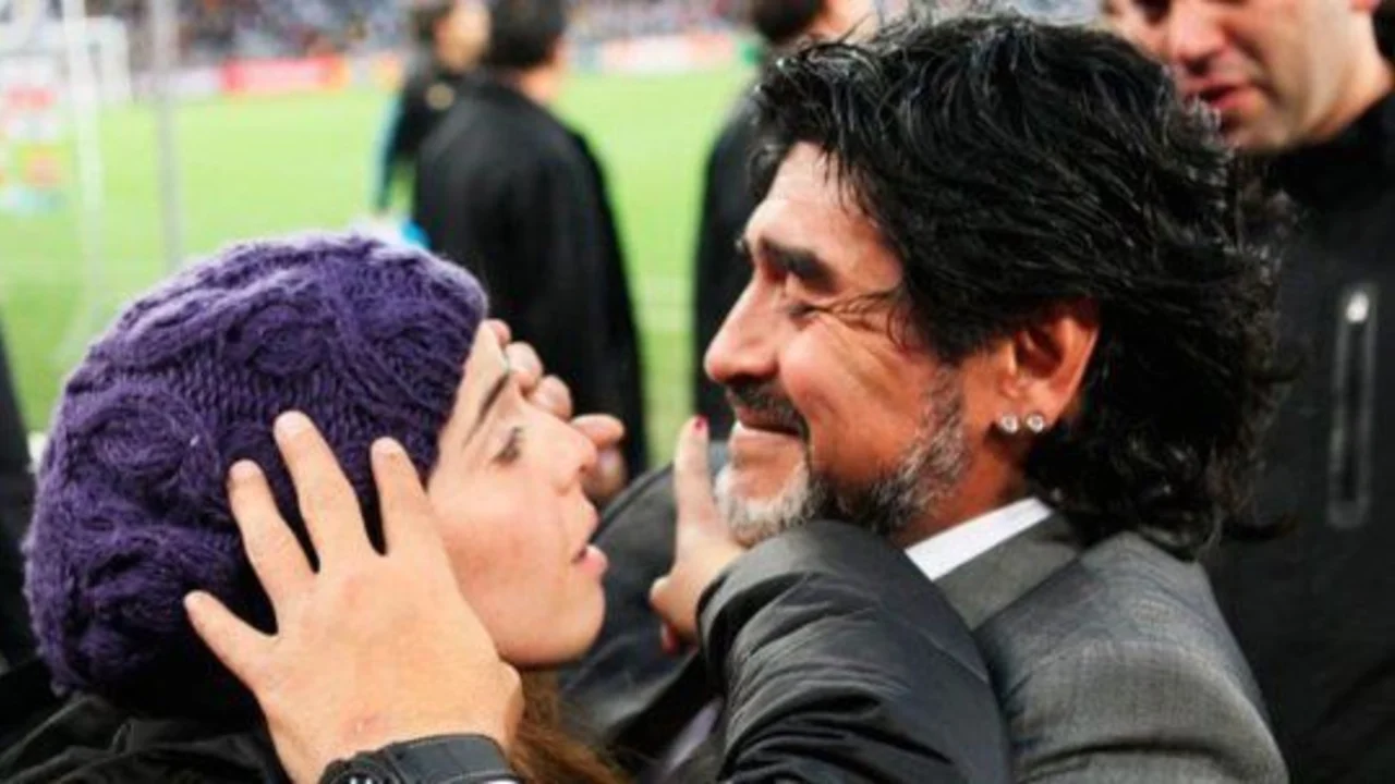 Dalma Maradona y Diego Maradona