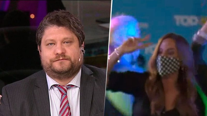 Nicolás Wiñazki contra el Frente de Todos al observar los festejos en el búnker