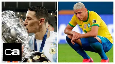 Ángel Di María Richarlison Selección Argentina Ángel Di María Richarlison Selección Argentina