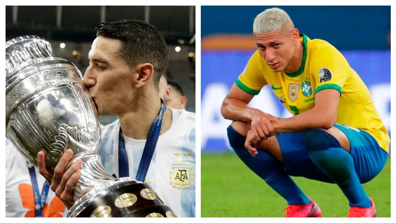 Ángel Di María Richarlison Selección Argentina