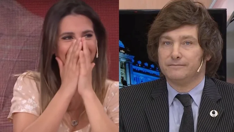 Cinthia Fernández y Javier Milei