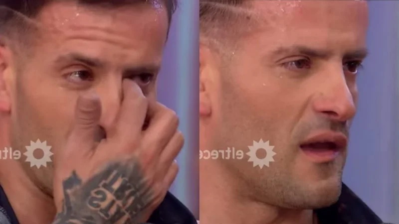 Maxi Diorio llorando.