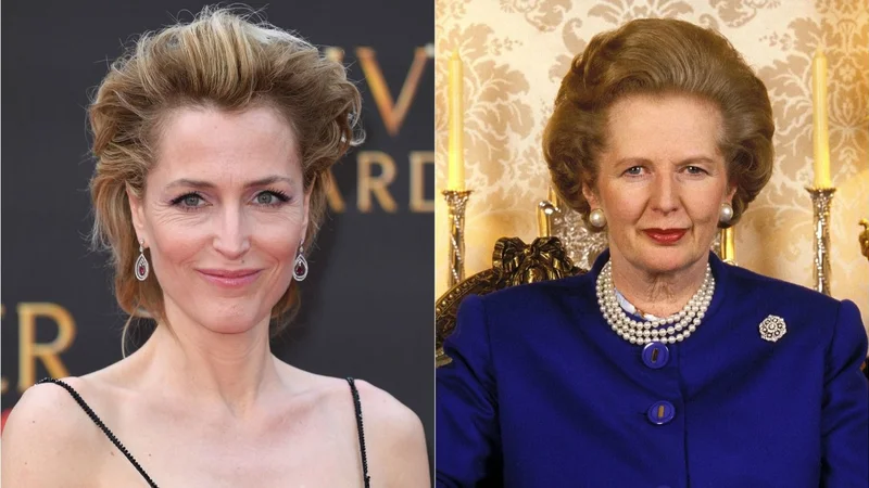 Gillian Anderson. Margaret Thatcher. The Crown. Netflix